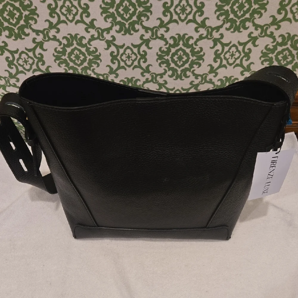 Black Leather Hobo Bag